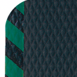 Black with Green Strips
