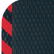 Black with Red Strips