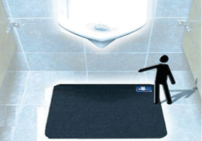 Urinal Mats: 24inches x 20inches Urinal Mats，Bathroom Floor Protector,Urinal Floor Mats,Toilet Urinal Mat,Absorbent Material,Waterproof Layer,Anti-Slip,Durable and Machine Washable