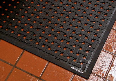 Rubber Drainage Kitchen Mat 