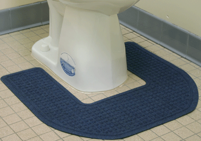 Useful Washroom Sticky Toilet Mat Toilet Seat Pad Cover Mat Bathroom Supplies LA 