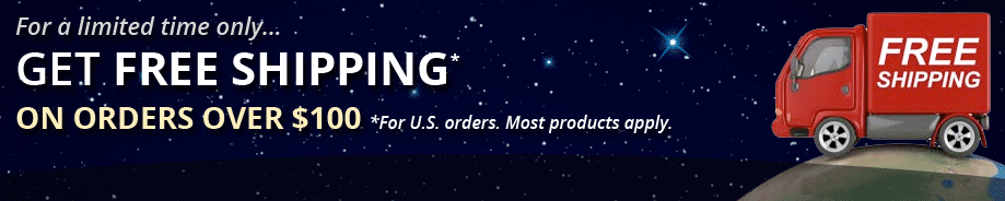 Get free shipping on orders over $100.  Most products apply.  Click here for details.